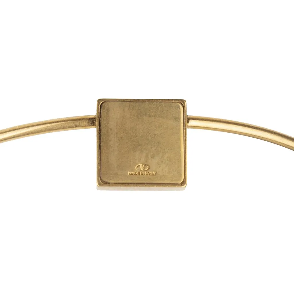 Valentino Choker Necklace - '10s MultiColor Lace Good - Inside View