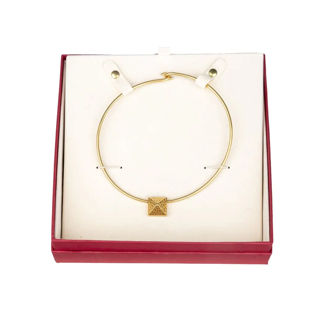 Valentino Choker Necklace - '10s MultiColor Lace Good - Box View