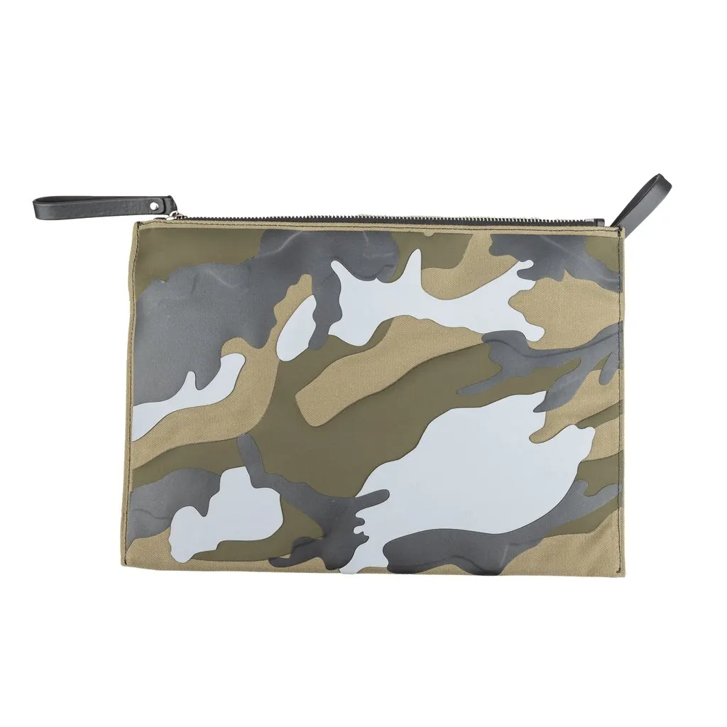 Valentino VLTN Camouflage Pouch Bag - '10s Red Good - Back View