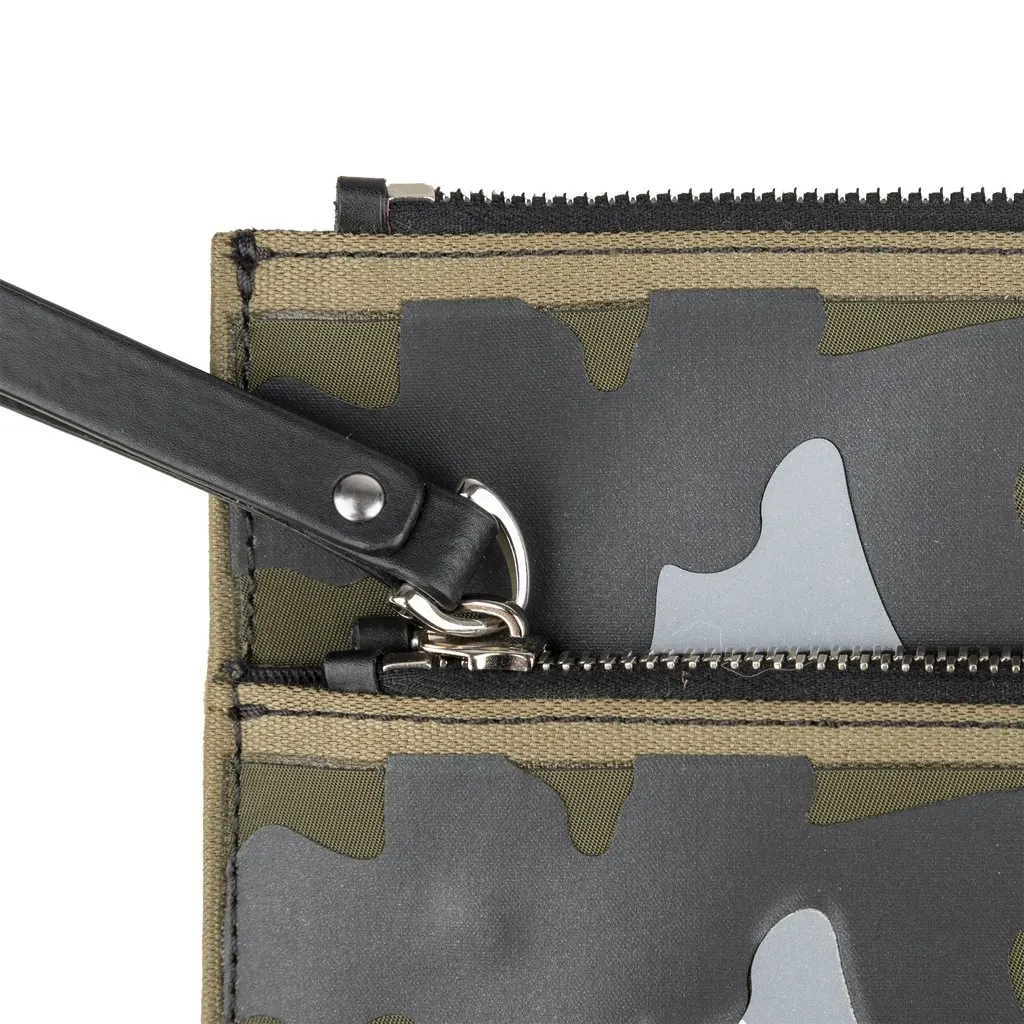 Valentino VLTN Camouflage Pouch Bag - '10s Red Good - Model View