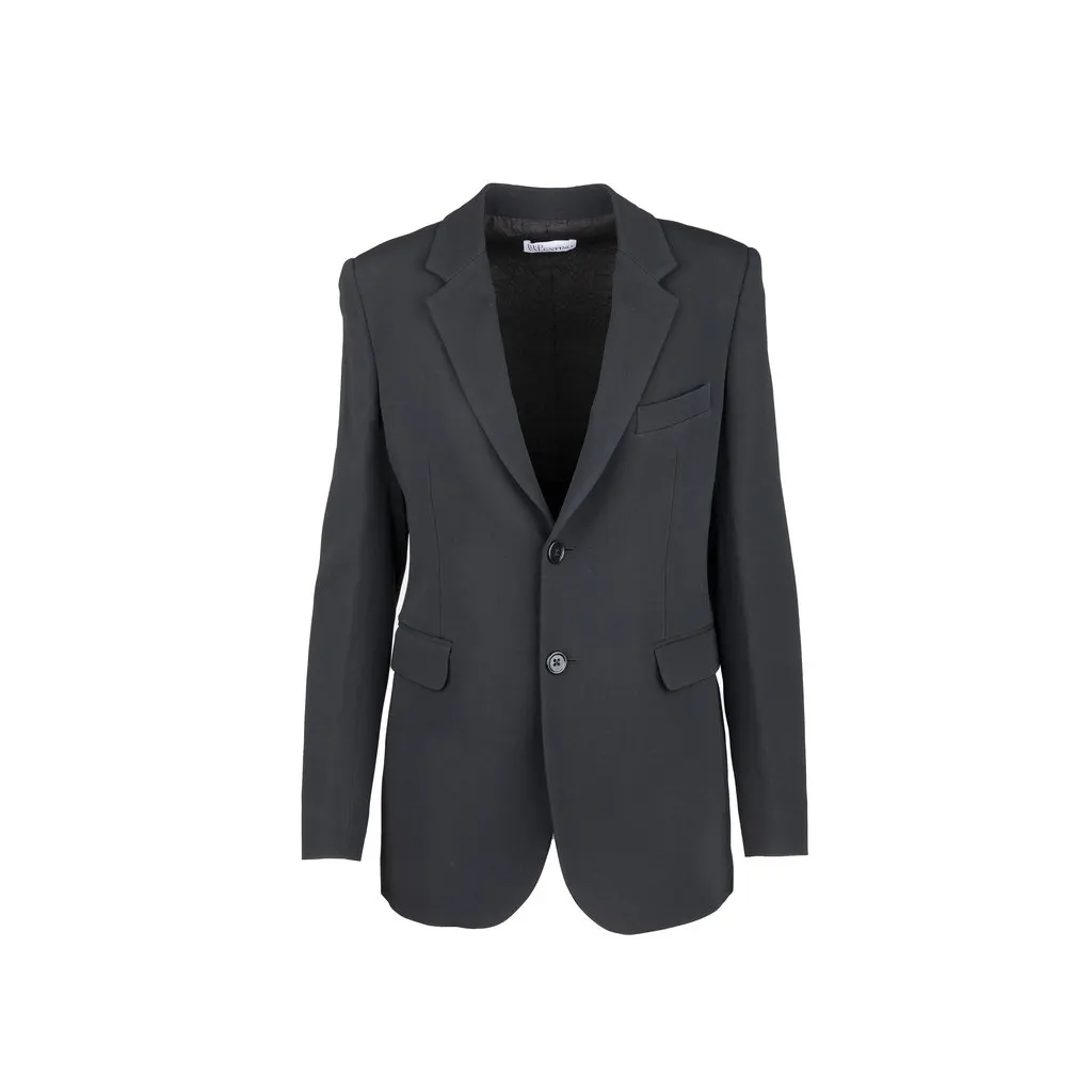 Valentino Classic Blazer - '10s Red Satin Good - Front View