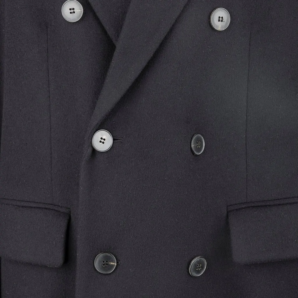 Valentino Double Breasted Wool Coat - '20s Red Wool Good - Inside View