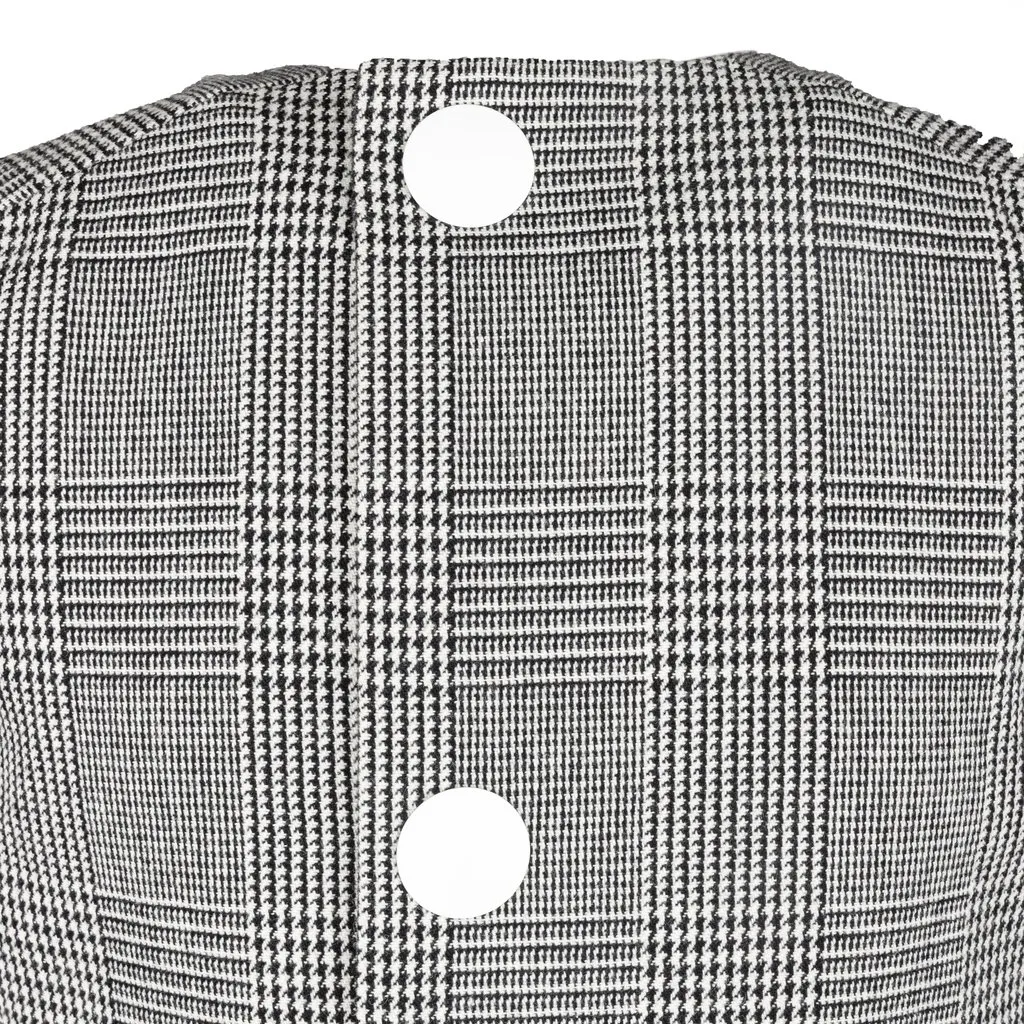 Marni Checkered Peplum Top - '10s Red Good - Model View