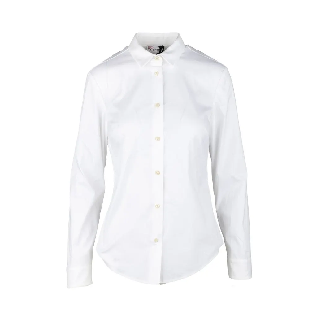 Valentino Red Valentino Classic White Shirt - '10s White Cotton Good - Front View