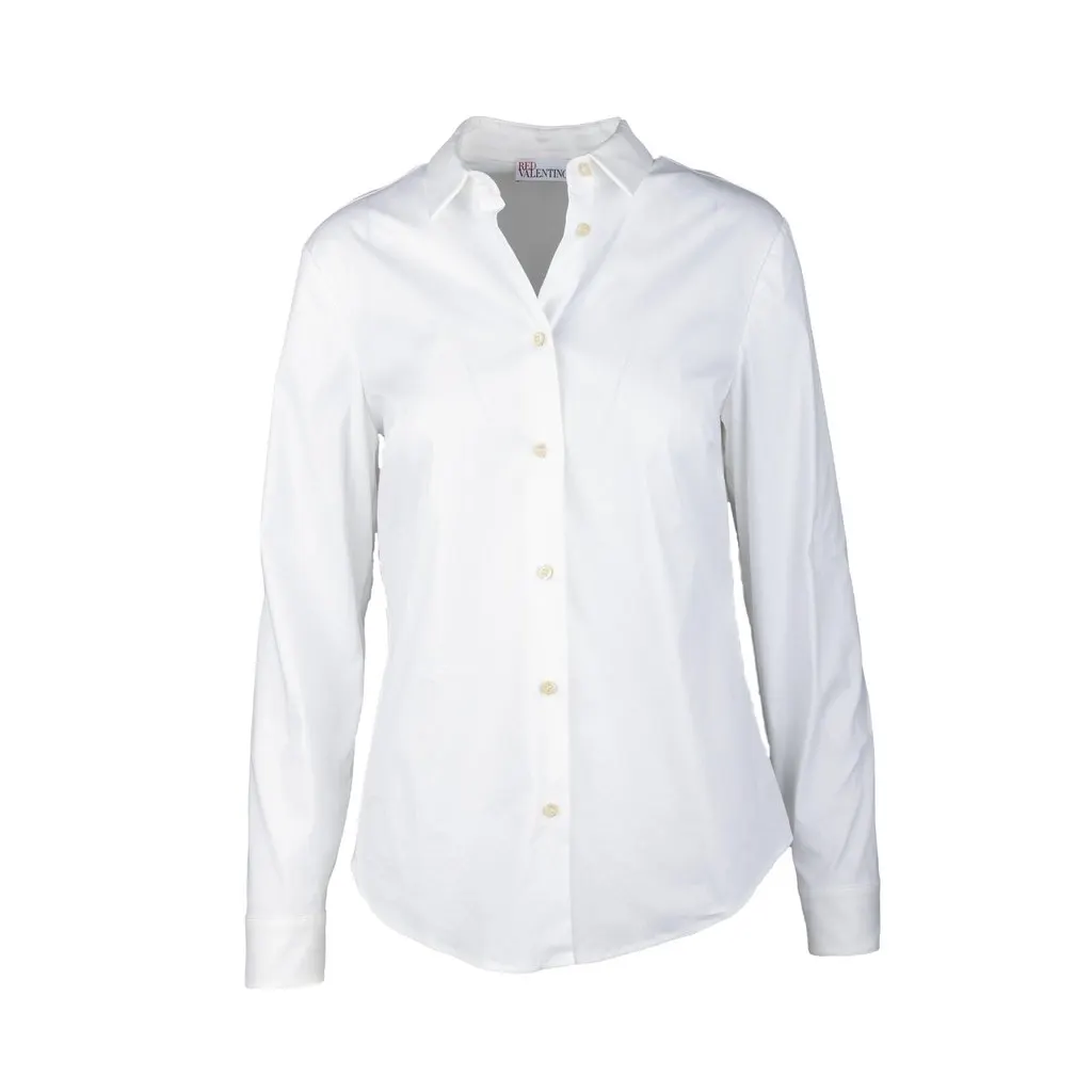 Valentino Red Valentino Classic White Shirt - '10s White Cotton Good - Back View