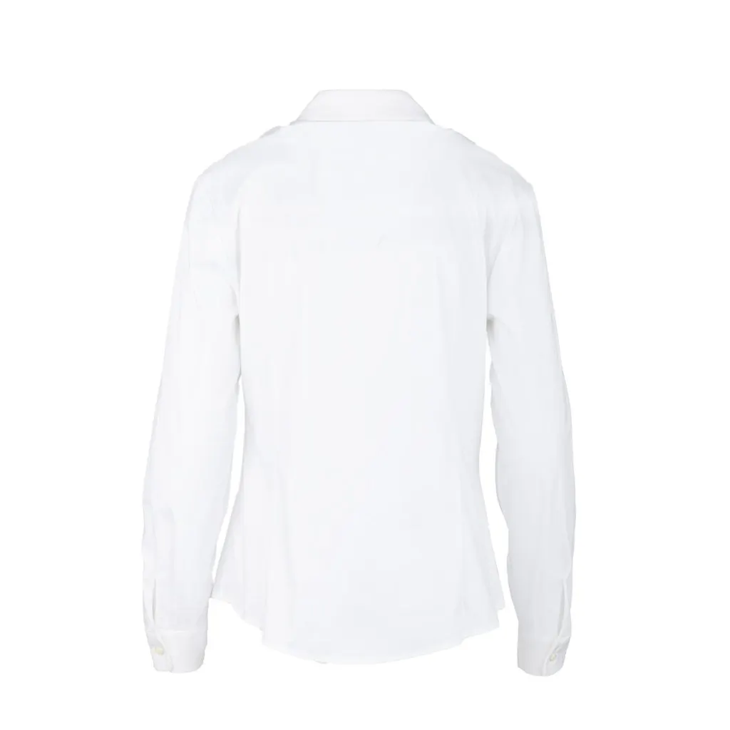 Valentino Red Valentino Classic White Shirt - '10s White Cotton Good - Inside View