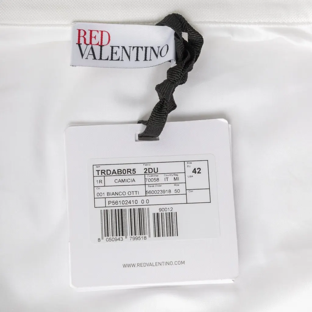 Valentino Red Valentino Classic White Shirt - '10s White Cotton Good - Box View