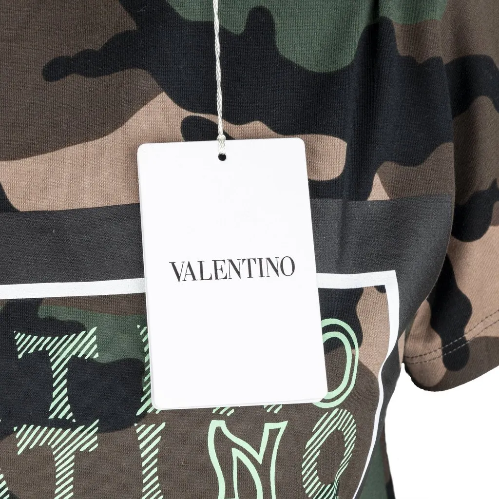 Valentino Camouflage T-shirt - '10s Red Cotton Good - Box View