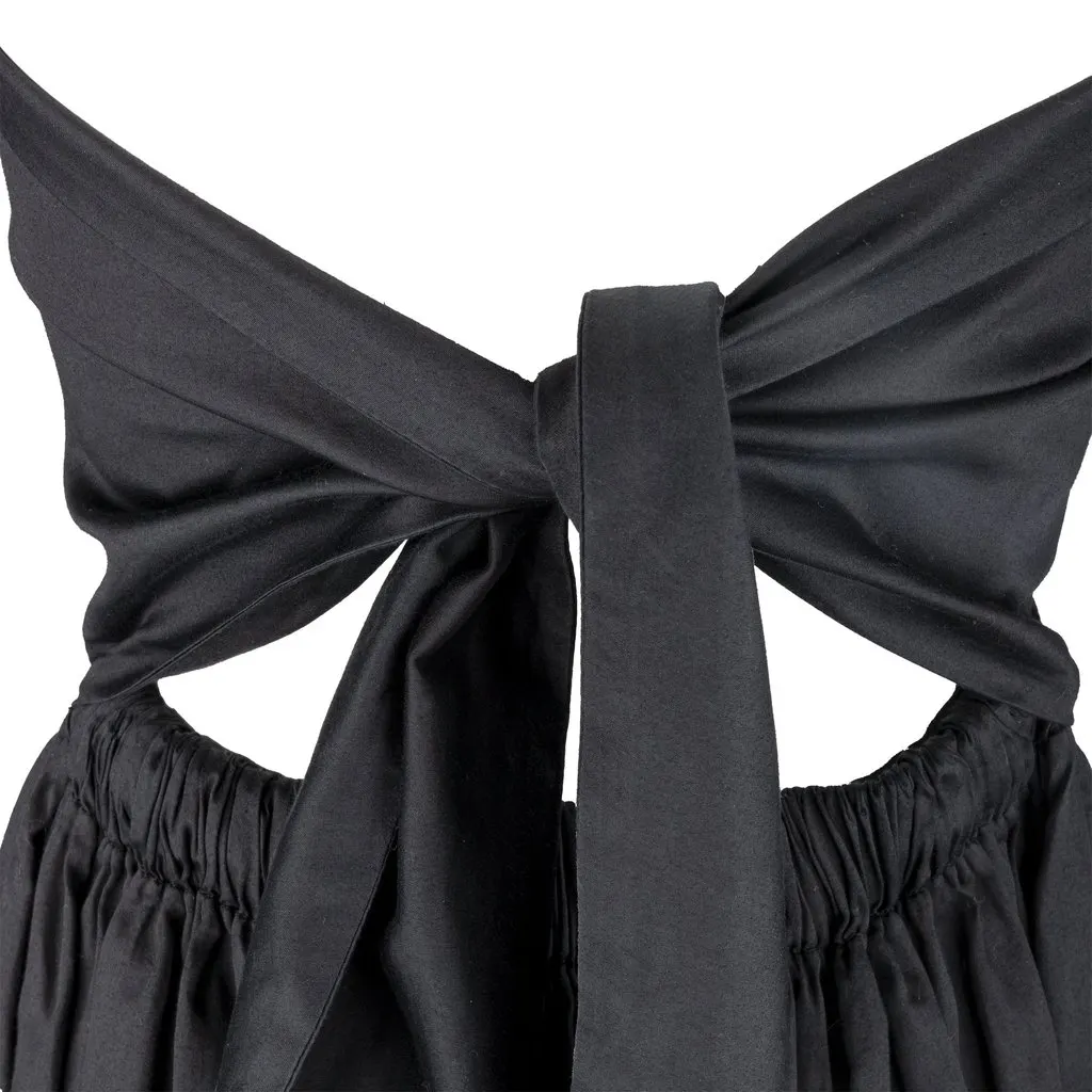 Vivienne Westwood Tie-knot Adjustable Dress - '00s Black Cotton Good - Inside View