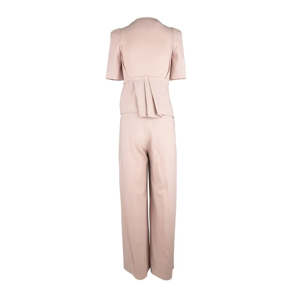 Sonia Rykiel Jumpsuit with Bows - '10s Red Good - Inside View