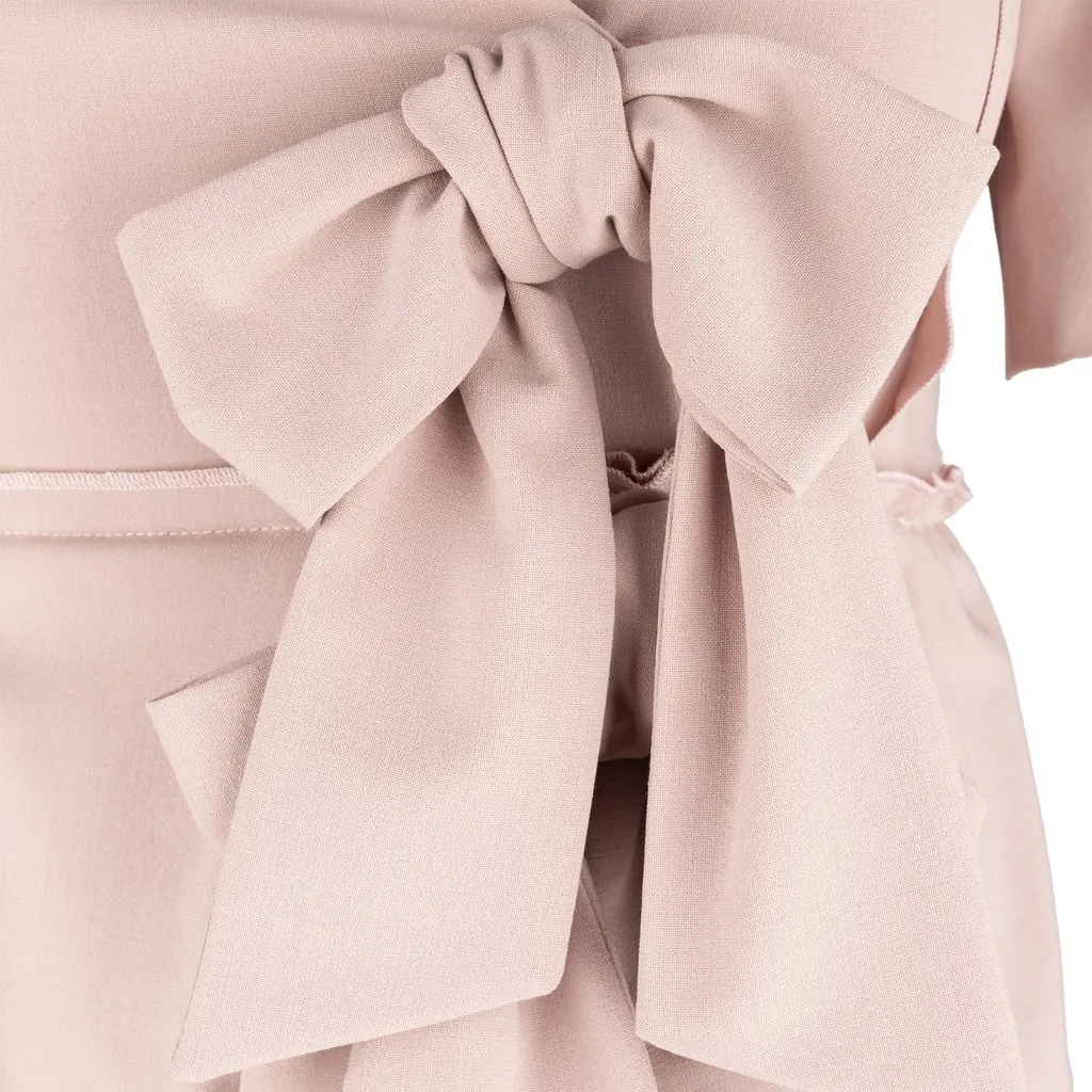 Sonia Rykiel Jumpsuit with Bows - '10s Red Good - Model View