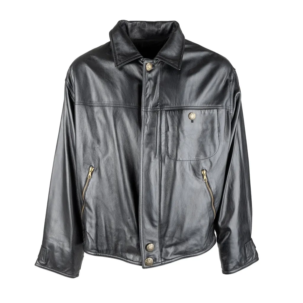 Unsigned Leather Jacket - '00s Red Leather Good - Front View