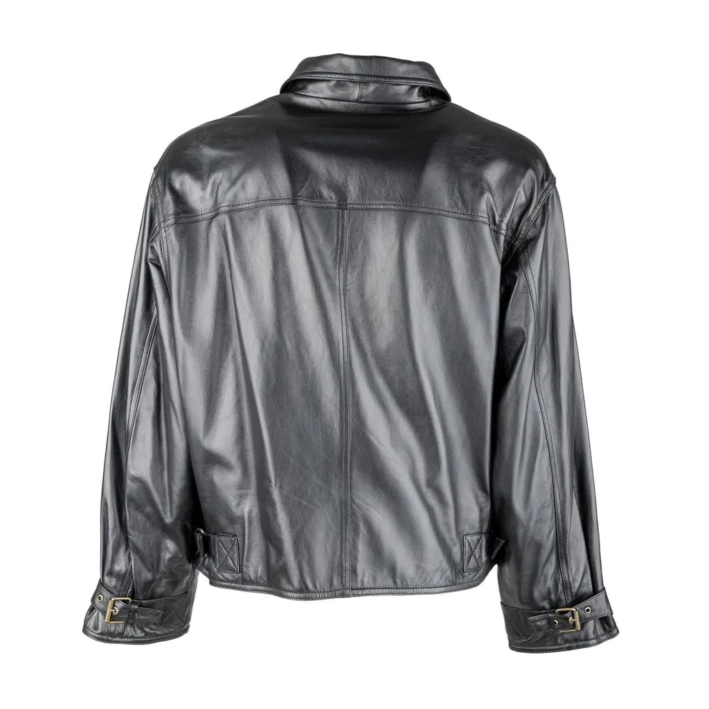 Unsigned Leather Jacket - '00s Red Leather Good - Back View