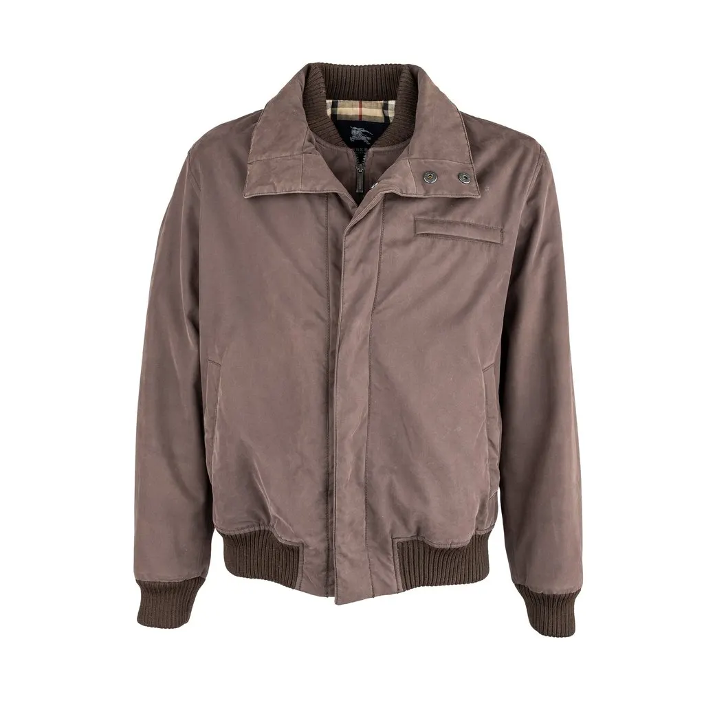 Burberry Bomber Jacket - '00s Red Cotton Good - Front View