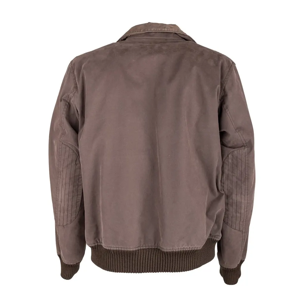Burberry Bomber Jacket - '00s Red Cotton Good - Back View