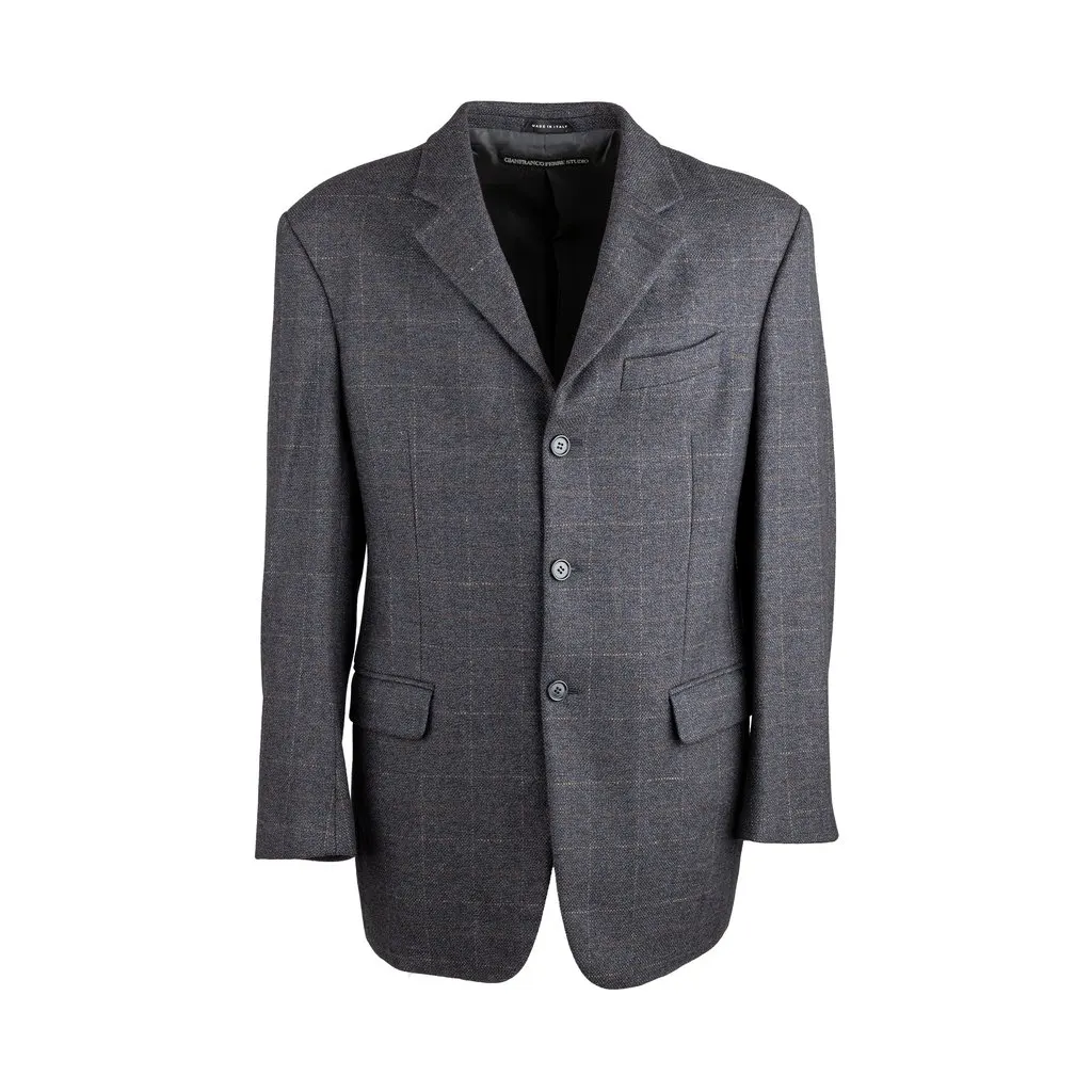 Gianfranco Ferré Studio Checkered Blazer - '90s Red Good - Front View