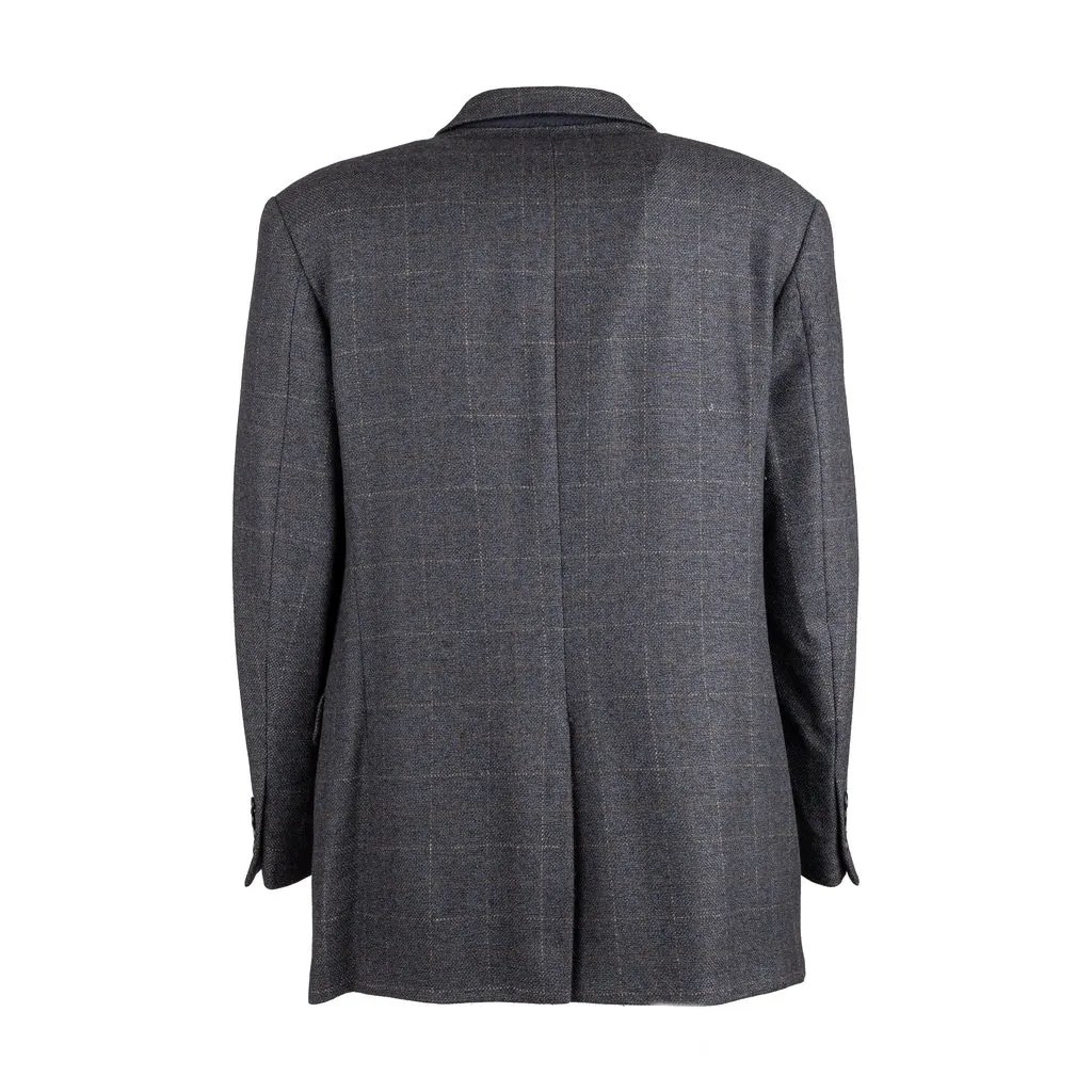 Gianfranco Ferré Studio Checkered Blazer - '90s Red Good - Back View