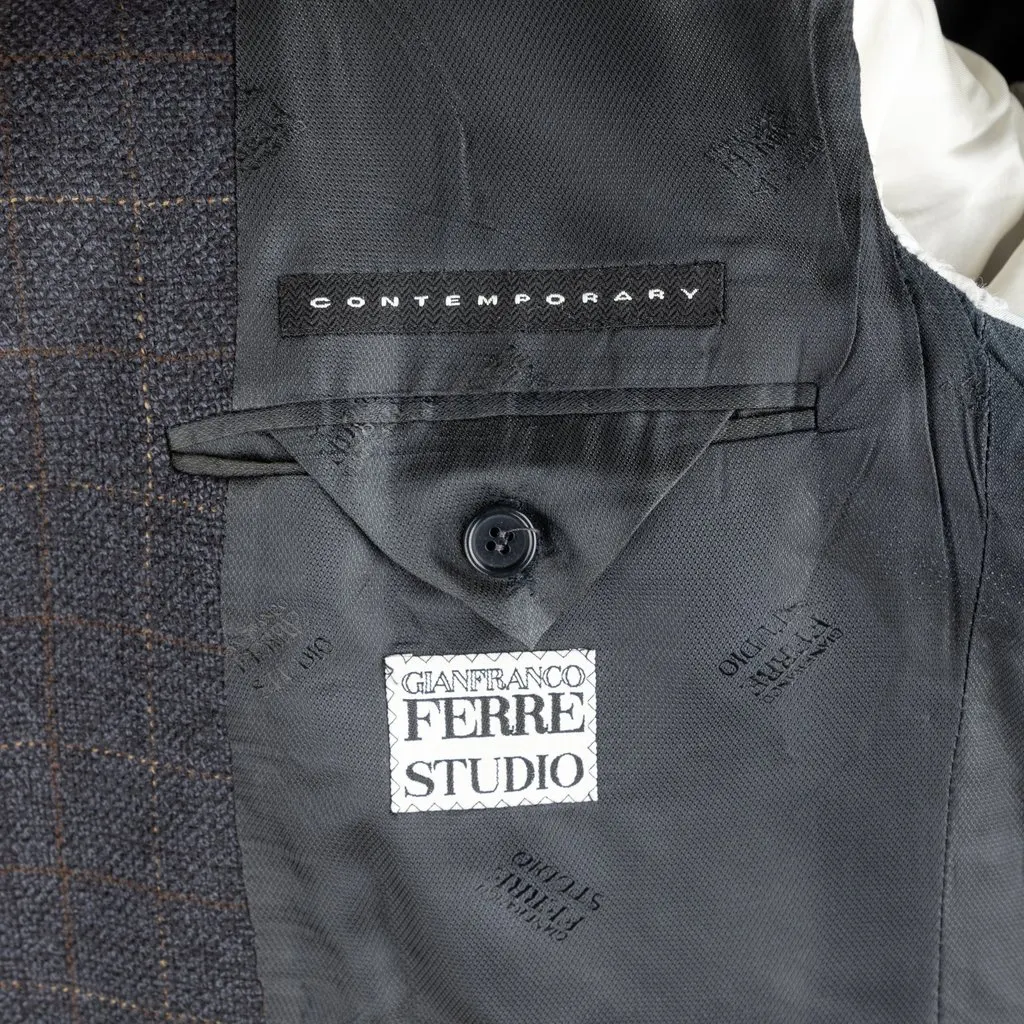 Gianfranco Ferré Studio Checkered Blazer - '90s Red Good - Box View