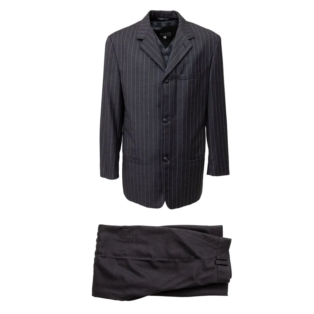 Gianni Versace Versus Suit with Vest - '90s Black Wool Good - Front View