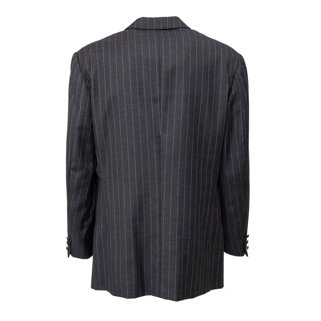 Gianni Versace Versus Suit with Vest - '90s Black Wool Good - Inside View