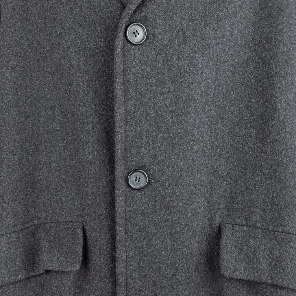Gianfranco Ferré Coat - '00s Red Wool Good - Model View