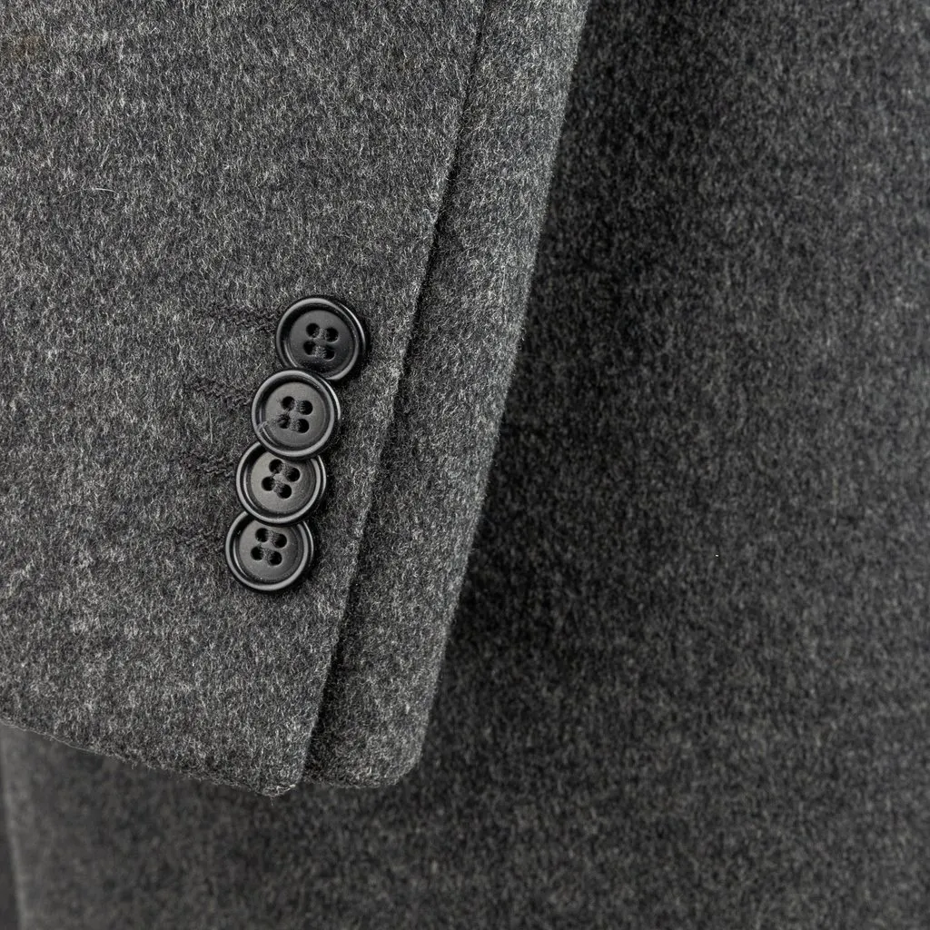 Aspesi Long Coat - '00s Grey Wool Good - Box View