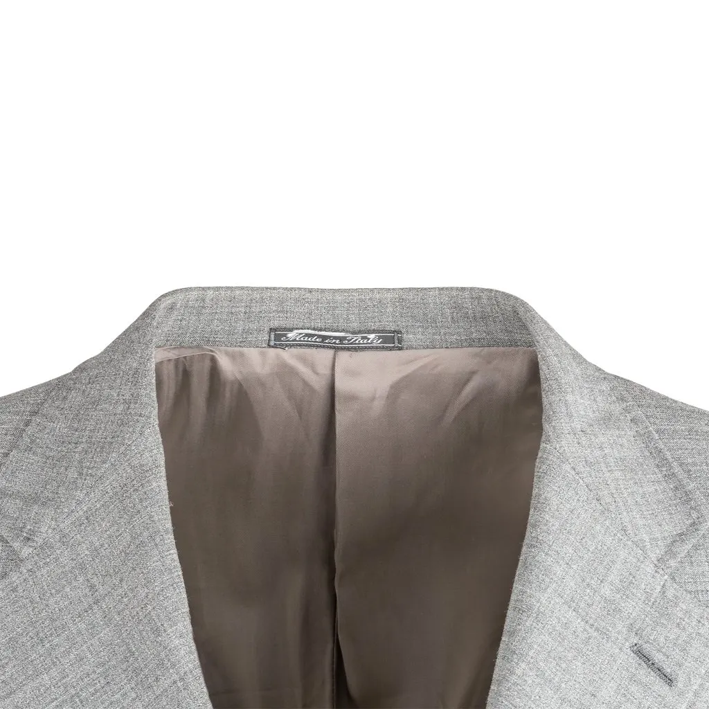 Corneliani Wool Blazer - '00s Grey Wool Good - Model View