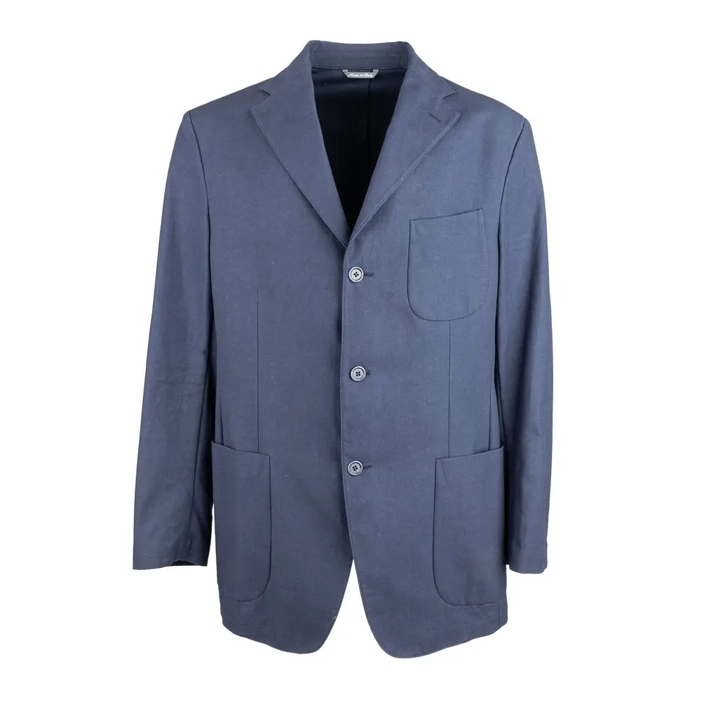 Unsigned Cotton Blazer - '00s Red Cotton Good - Front View