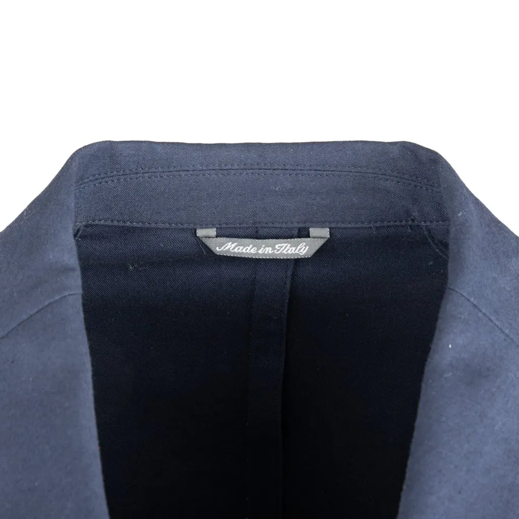 Unsigned Cotton Blazer - '00s Red Cotton Good - Inside View
