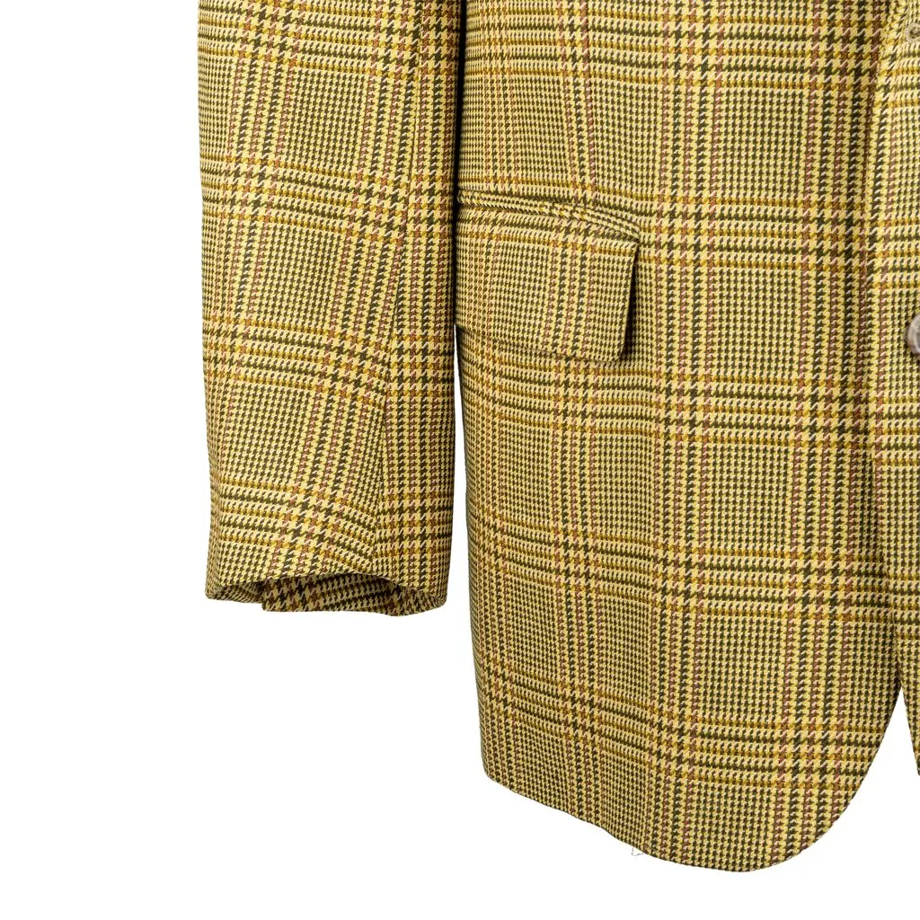 Krizia Checkered Blazer - '00s Red Wool Good - Box View