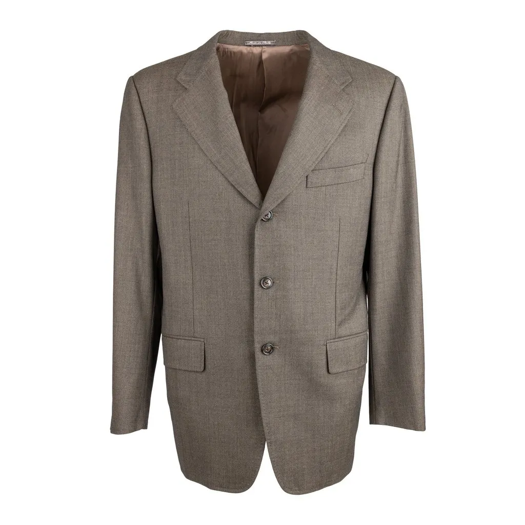 Corneliani Wool Blazer - '00s Black Wool Good - Front View
