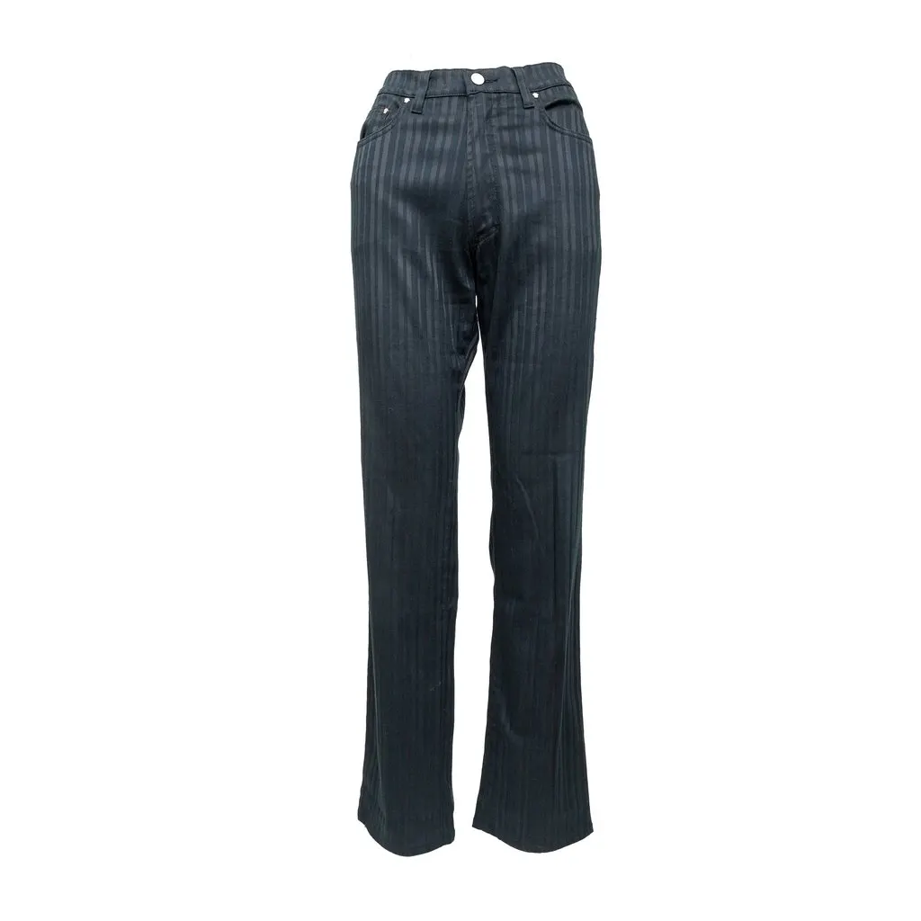 Versace Jeans Couture Velvet Pants - '00s Red Velvet Good - Front View