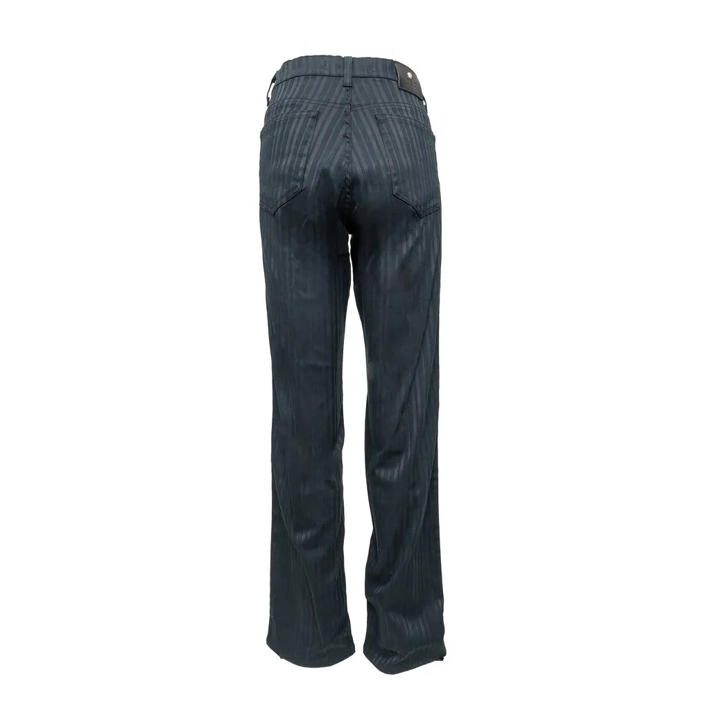 Versace Jeans Couture Velvet Pants - '00s Red Velvet Good - Back View