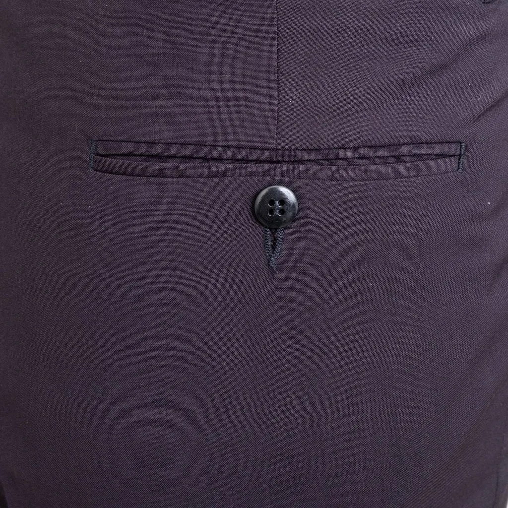 Unsigned Tailored Pants - '00s Red Wool Good - Model View