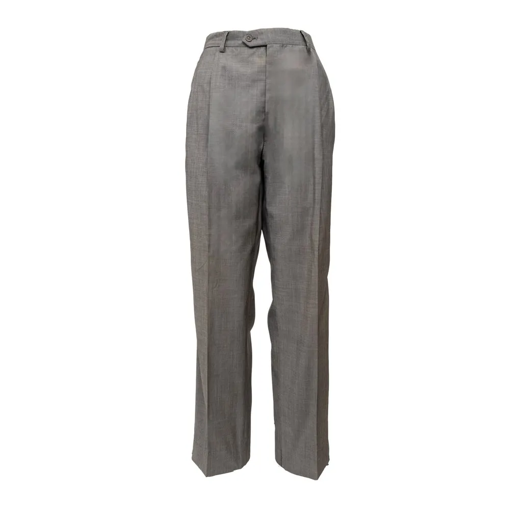 Valentino Super 120's Tailored Pants - '10s Red Wool Good - Front View