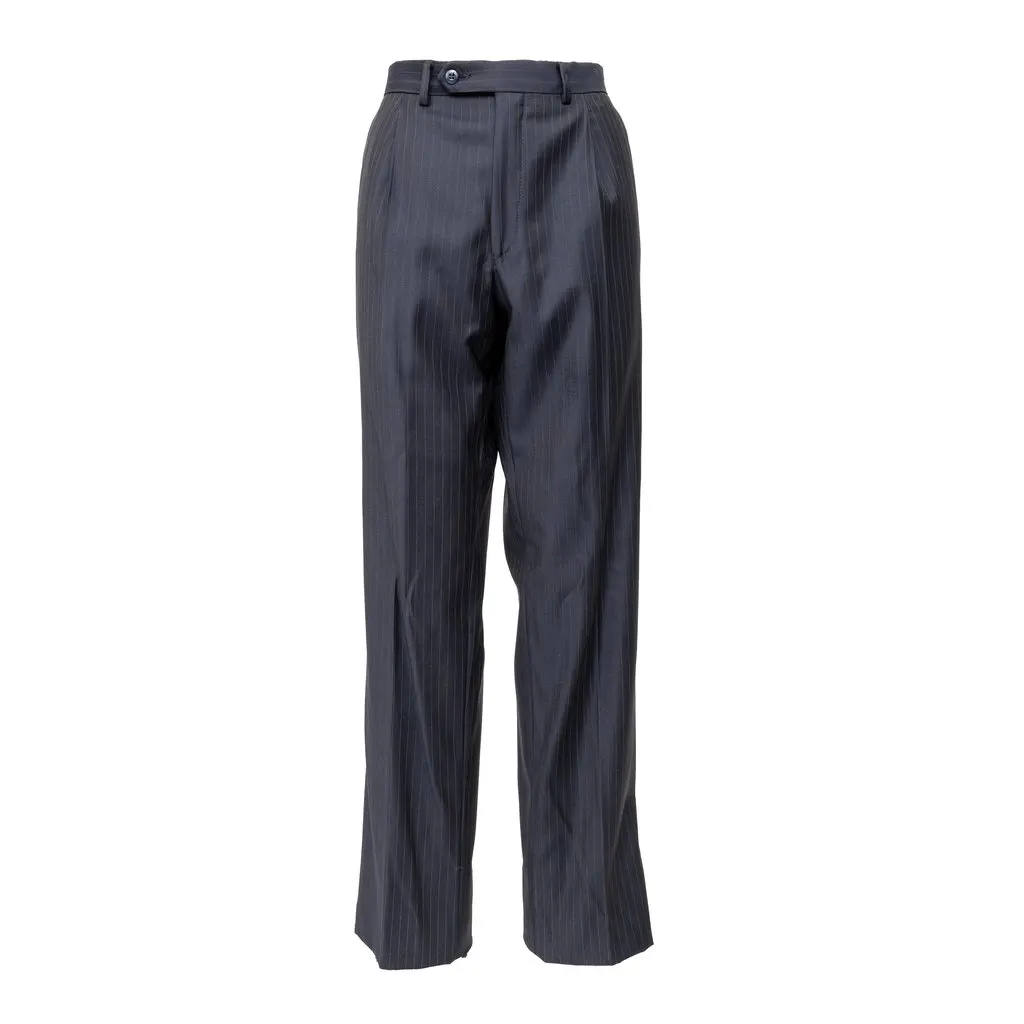 Unsigned Classic Pinstripe Suit - '00s Navy Wool Good - Inside View