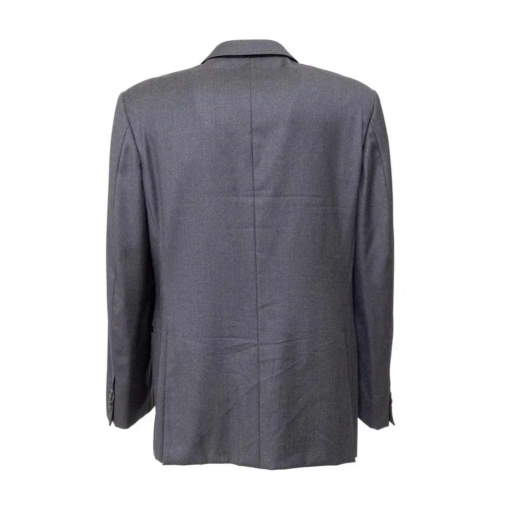 Corneliani Linea Sartoria Suit - '00s Grey Wool Good - Back View