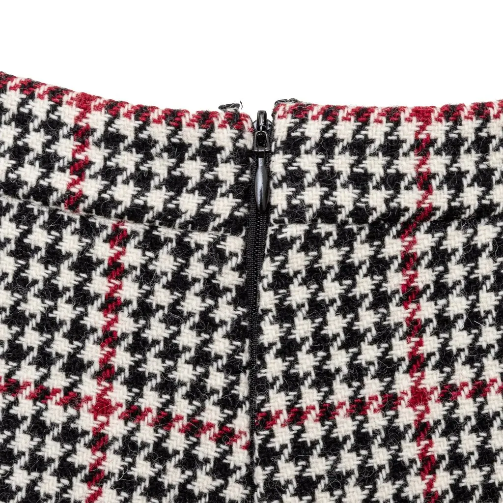 Valentino Red Valentino Houndstooth Pattern Shorts - '10s Red Wool Good - Box View