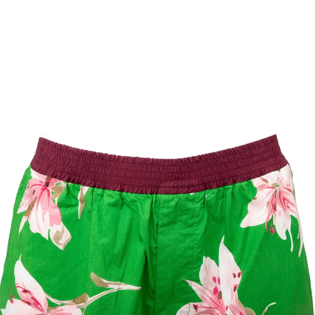 Valentino Floral Boxer Shorts - '20s Red Cotton Good - Inside View