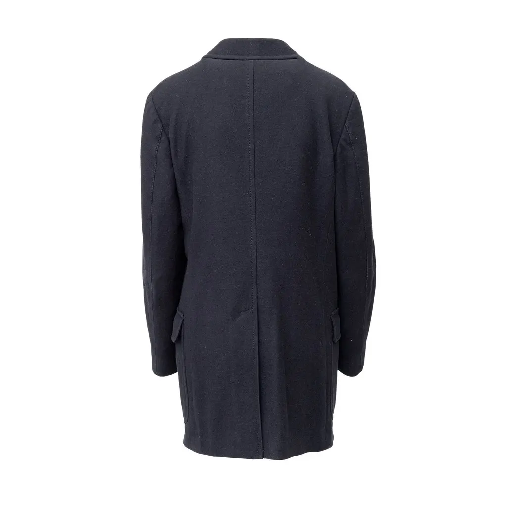 Gucci Wool Coat - '10s Black Wool Good - Back View
