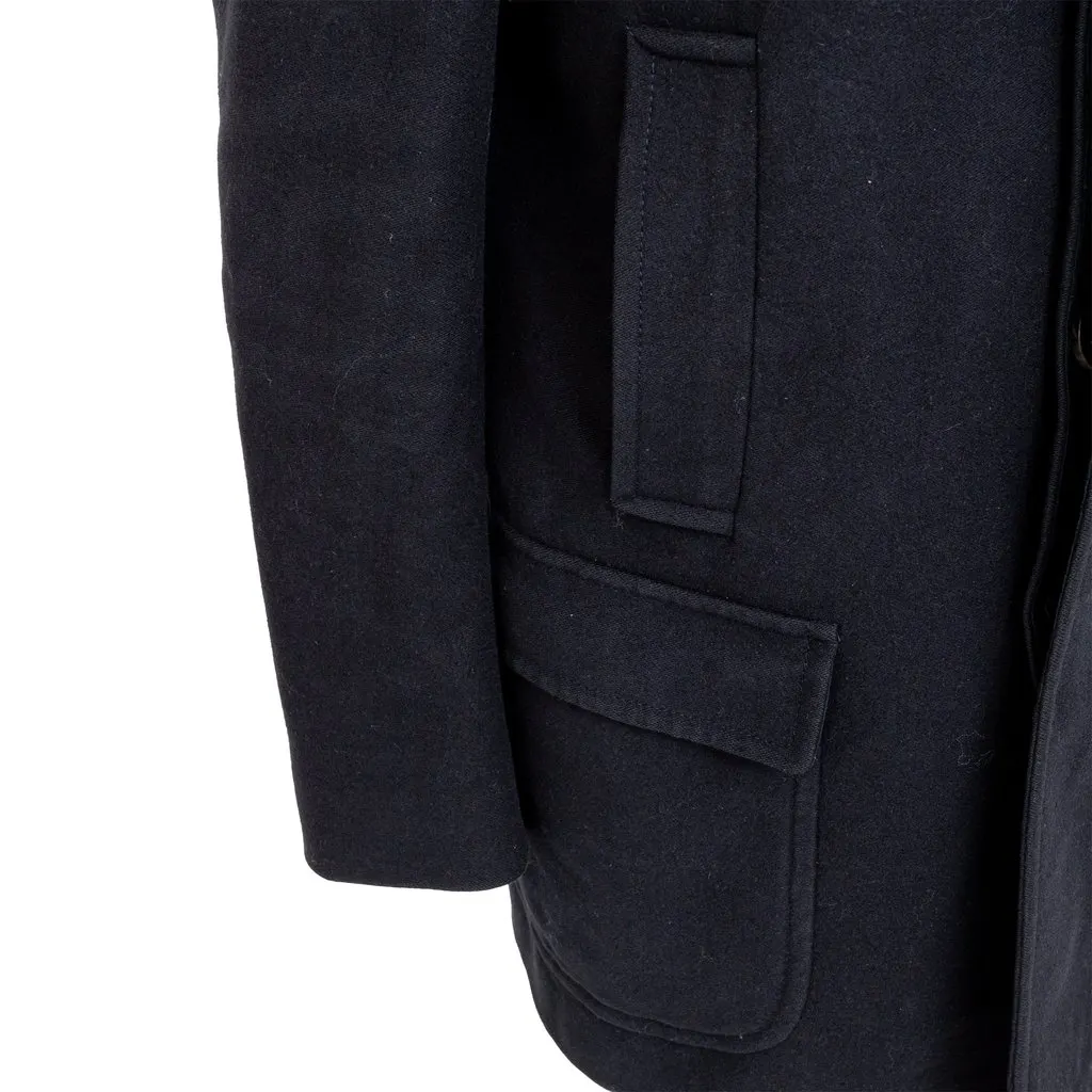 Gucci Wool Coat - '10s Black Wool Good - Model View