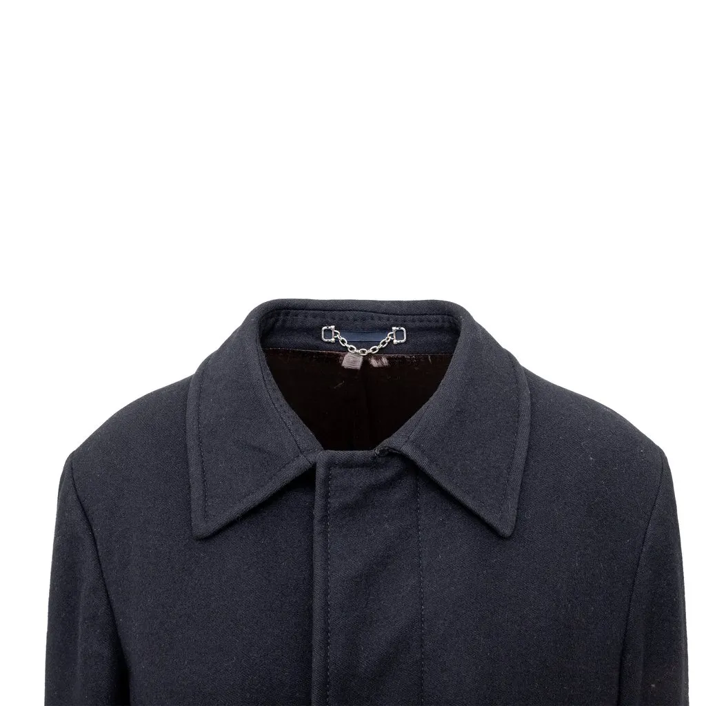 Gucci Wool Coat - '10s Black Wool Good - Box View