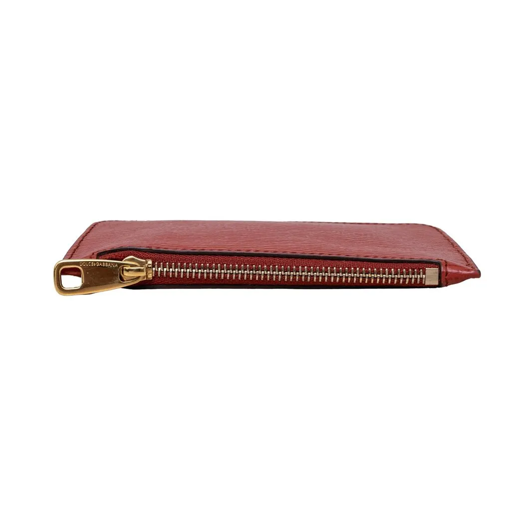 Dolce & Gabbana Wallet with Keychain - '10s Black Leather Good - Model View