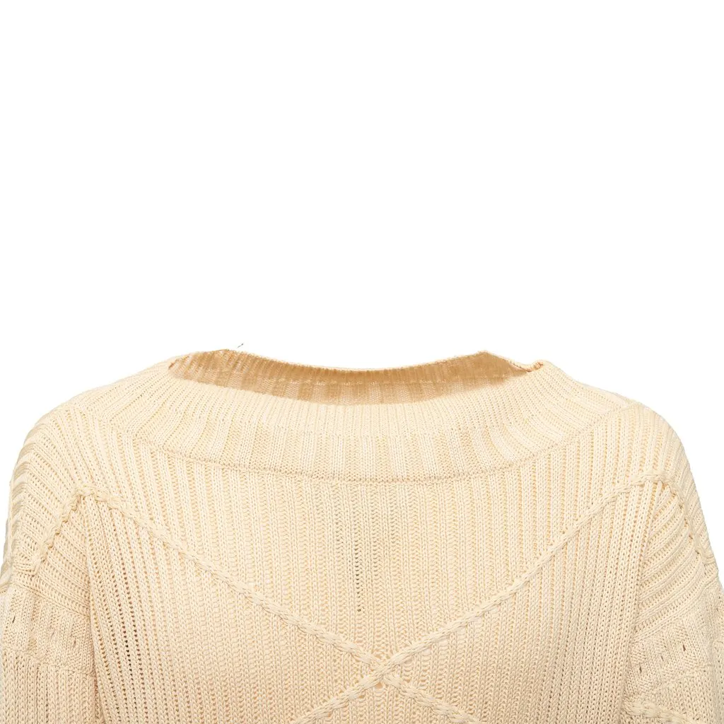 Unsigned Sweater - '90s Beige Silk Good - Inside View