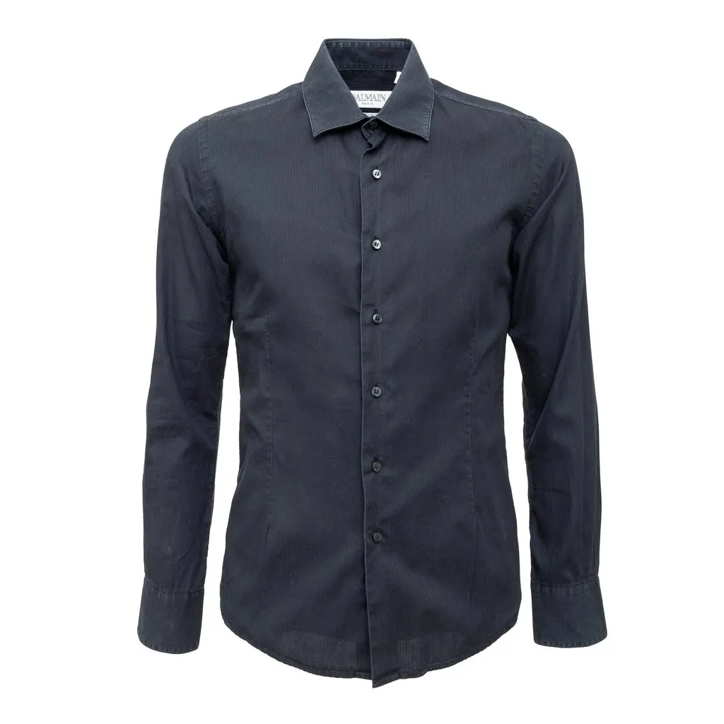 Balmain Cotton Shirt - '10s Red Cotton Good - Front View