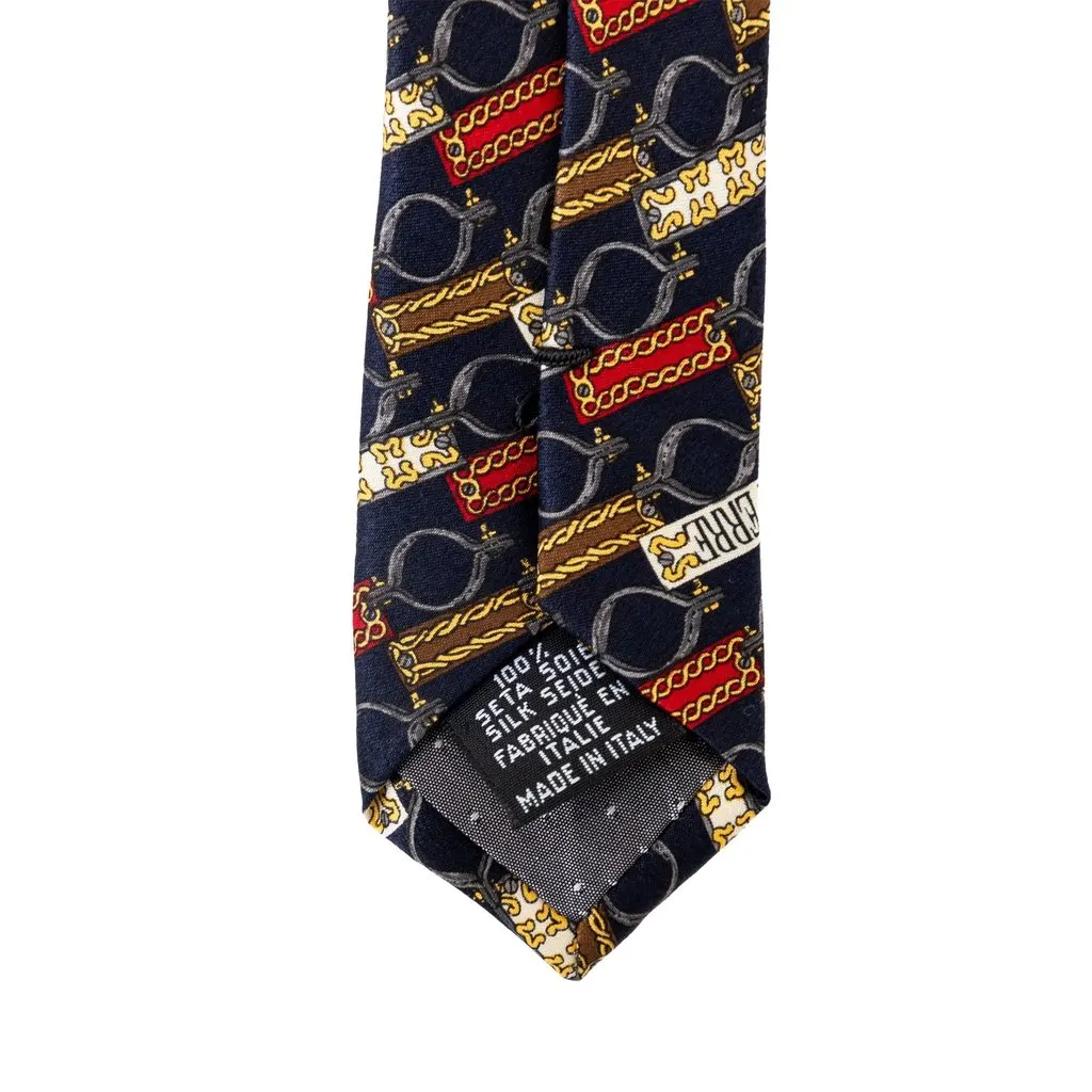 Gianfranco Ferré Printed Silk Tie - '90s Red Silk Good - Box View