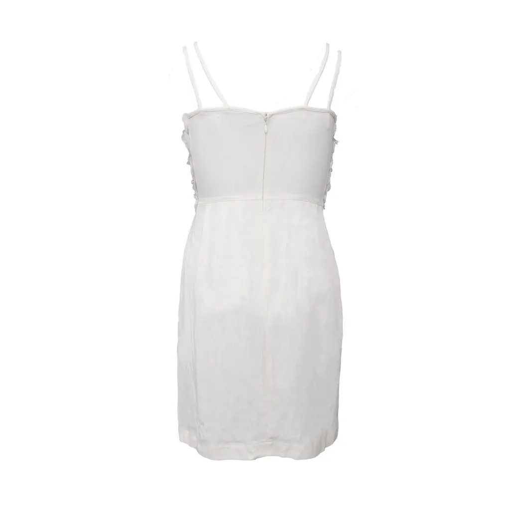 La Perla Flower Embellished Dress - '00s White Good - Back View