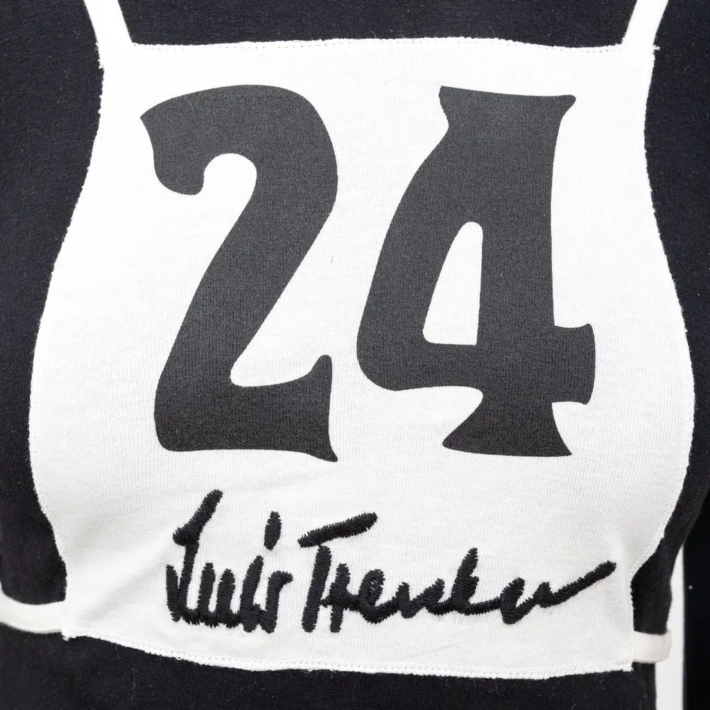 Unsigned Luis Trenker Long Sleeve T-shirt - '10s Black Cotton Good - Model View
