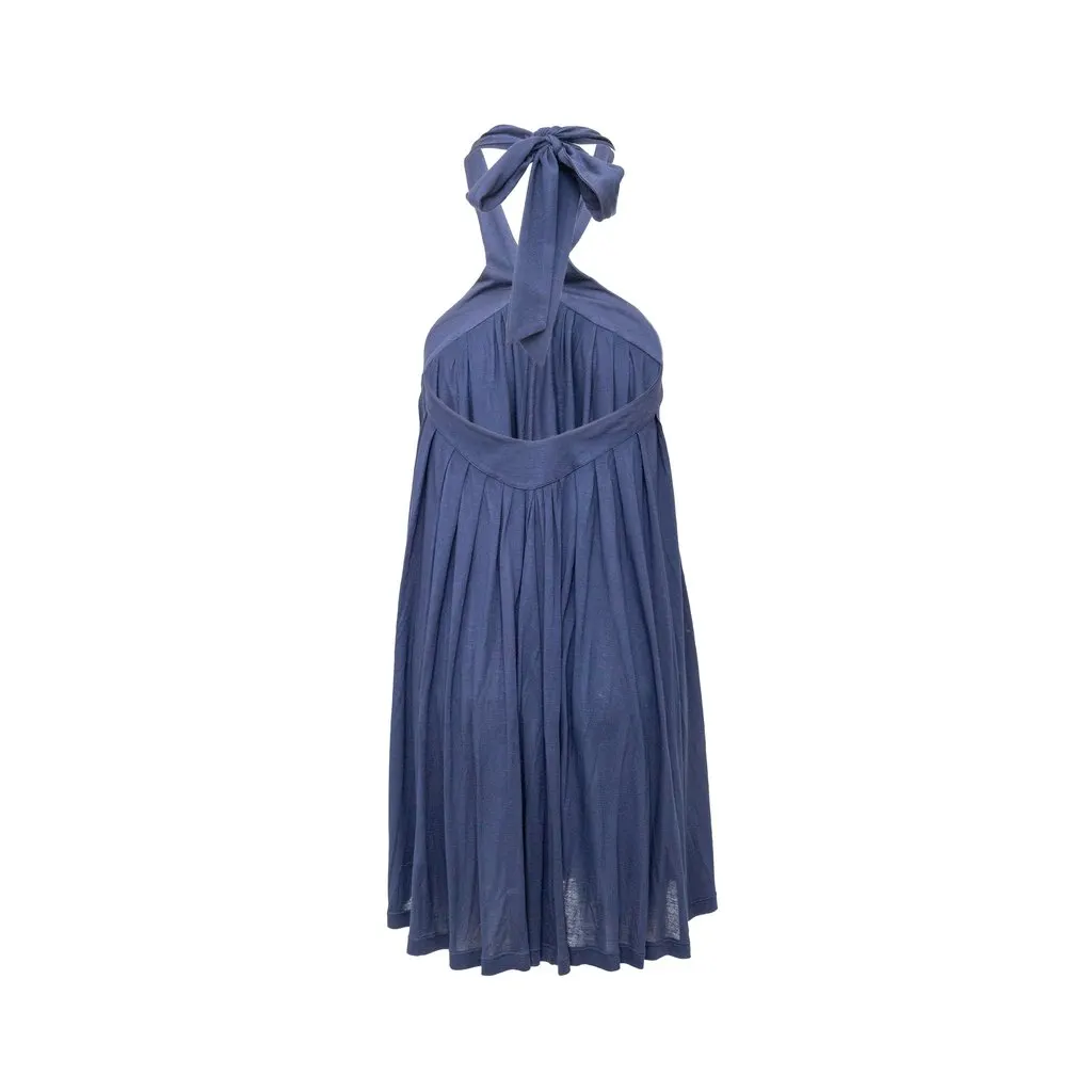 Stella McCartney Halter Tie-knot Dress - '10s Navy Good - Back View
