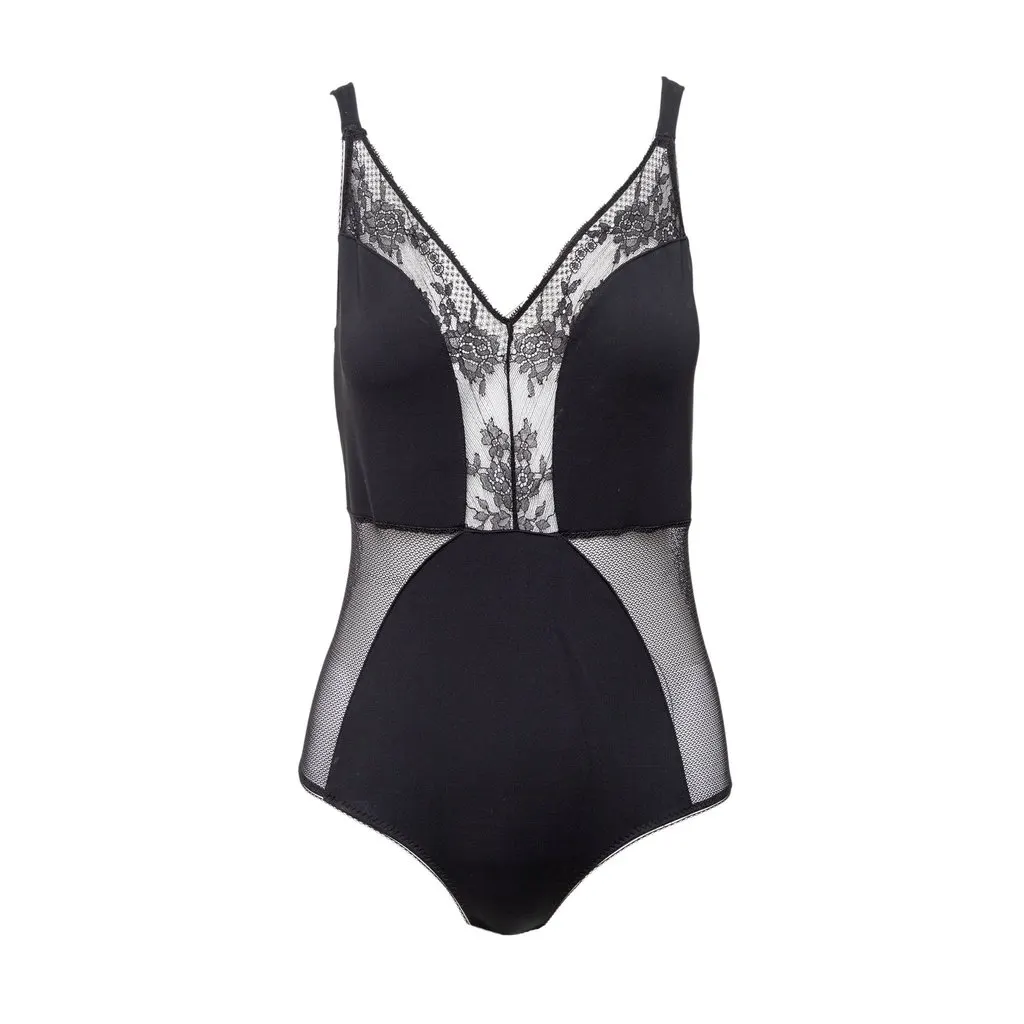 Stella McCartney Lace & Mesh Bodysuit - '10s Red Lace Good - Front View